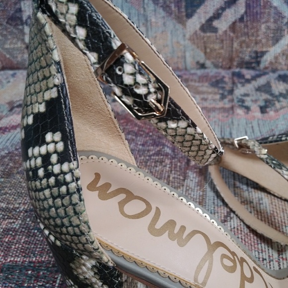 Sam Edelman Snake Skin Print Heels - Picture 8 of 8